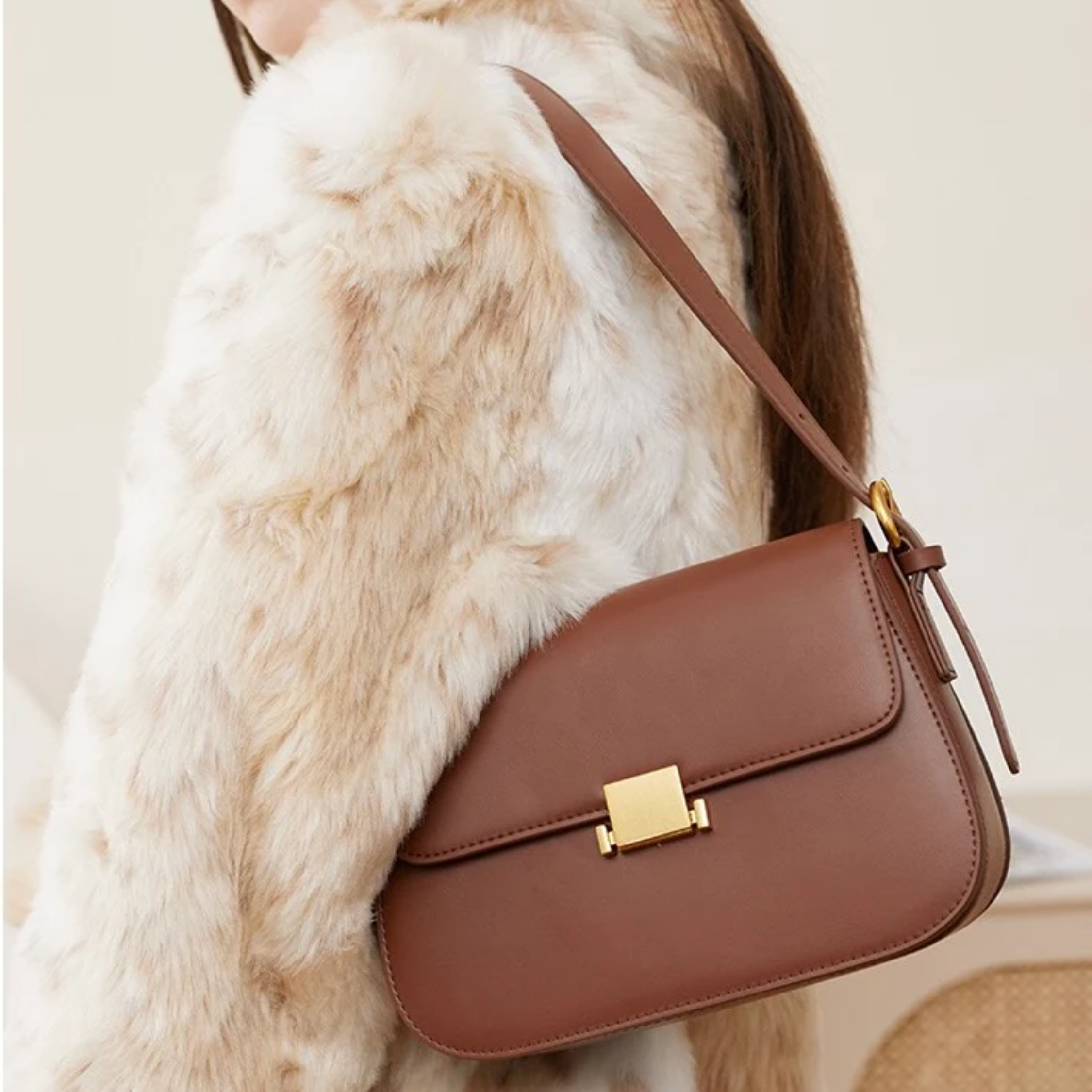 Thaléne Genuine Leather Shoulder Crossbody Bag