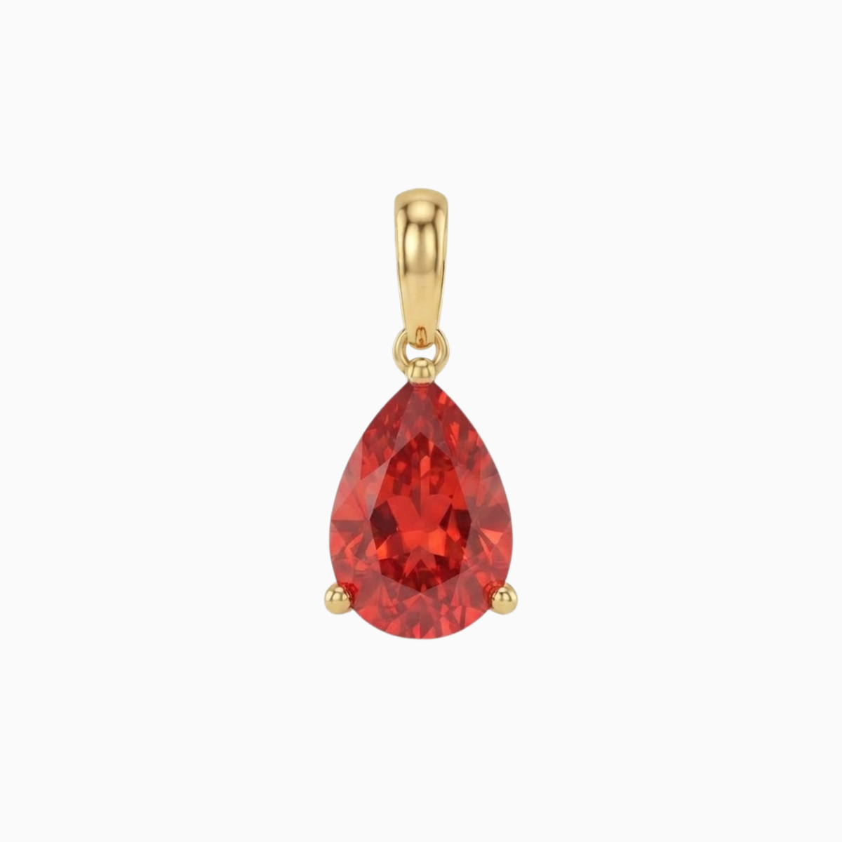 Charms - July Teardrop Birthstone Pendant