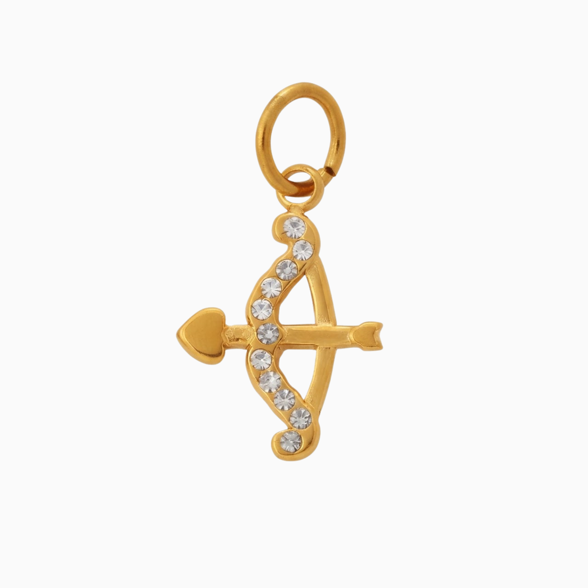 Charms - Gold Cupid Arrow Pendant