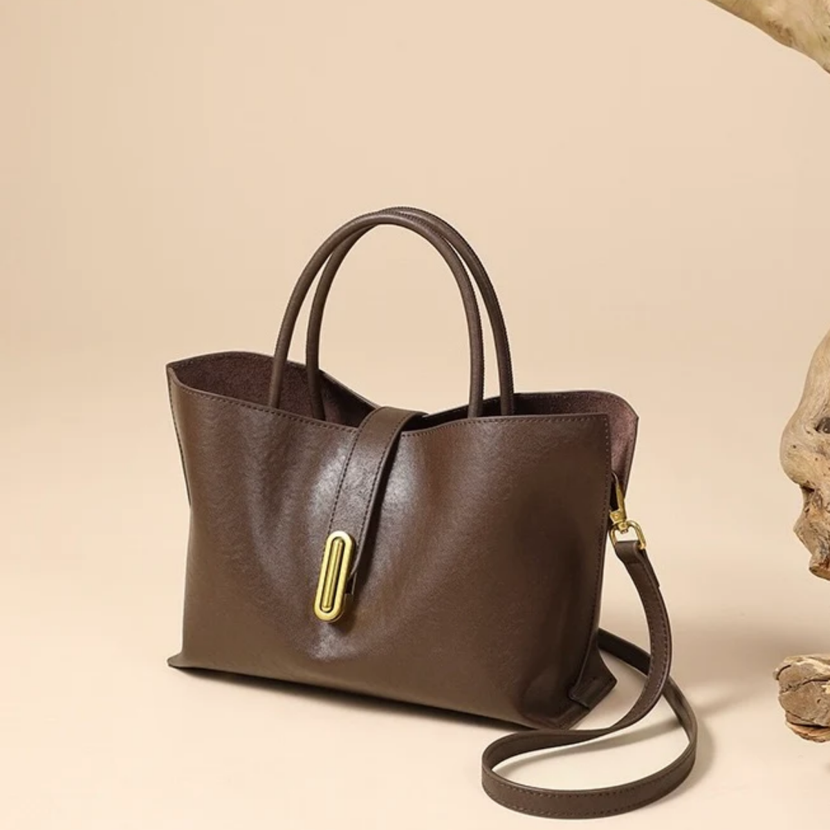 Fraulein Genuine Cowhide Crossbody Tote Bag