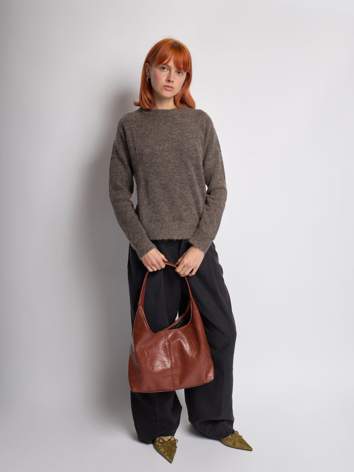 Sac fourre-tout en cuir vegan vieilli Scarlett