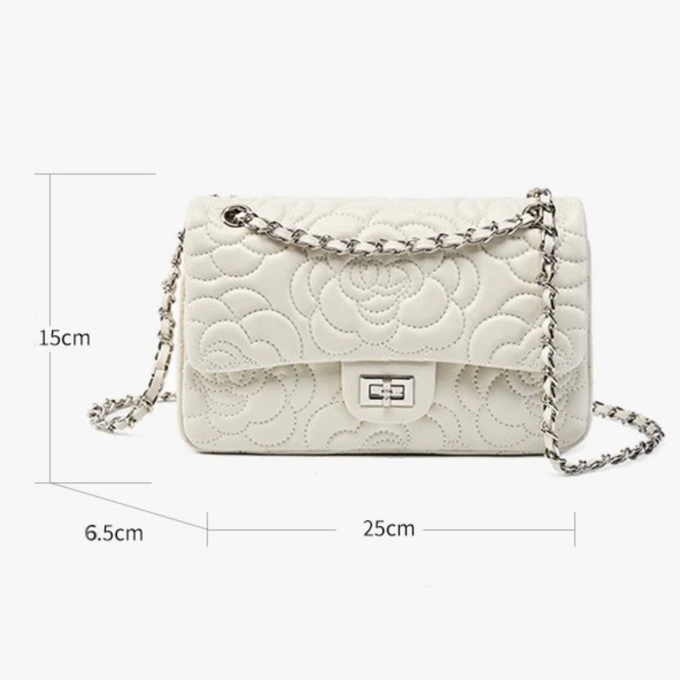 Ravienne Genuine Sheepskin Chain Crossbody Bag