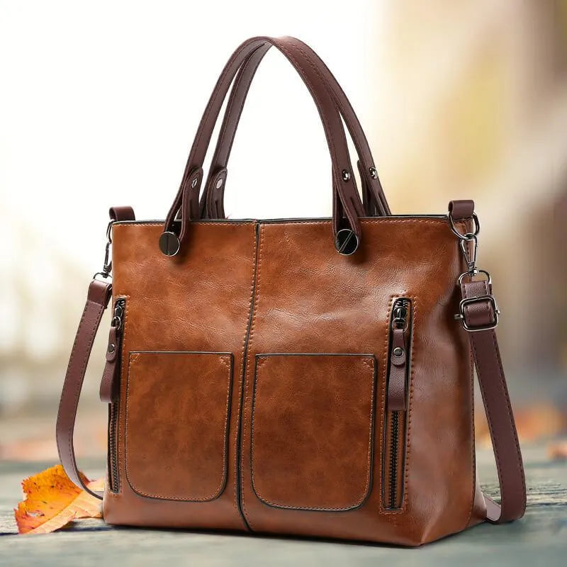 Sac bandoulière Solana Luxe en cuir
