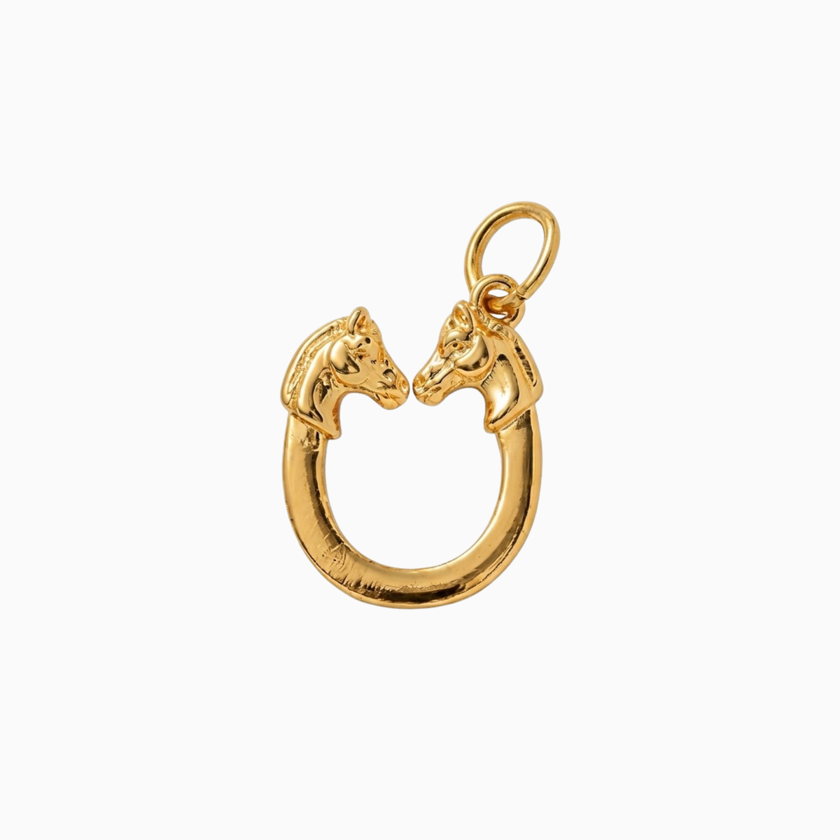 Charms - Gold Safeguard Horseshoe Pendant