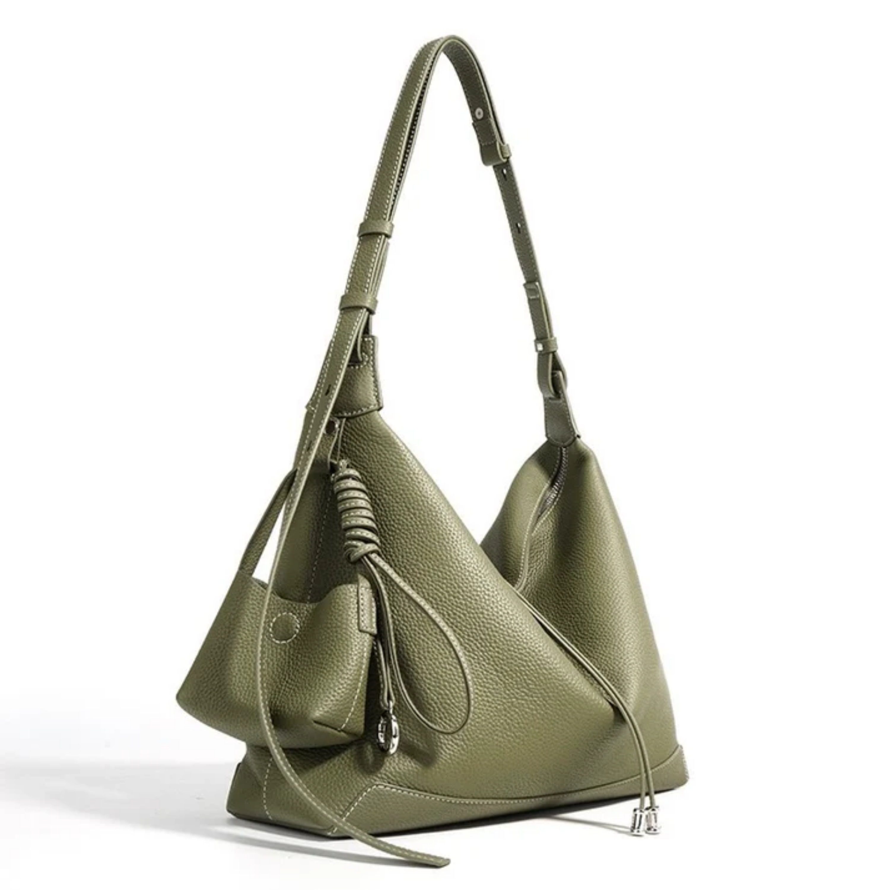 Angela Genuine Leather Minimalist Tote Dumpling Bag Shop Handbag