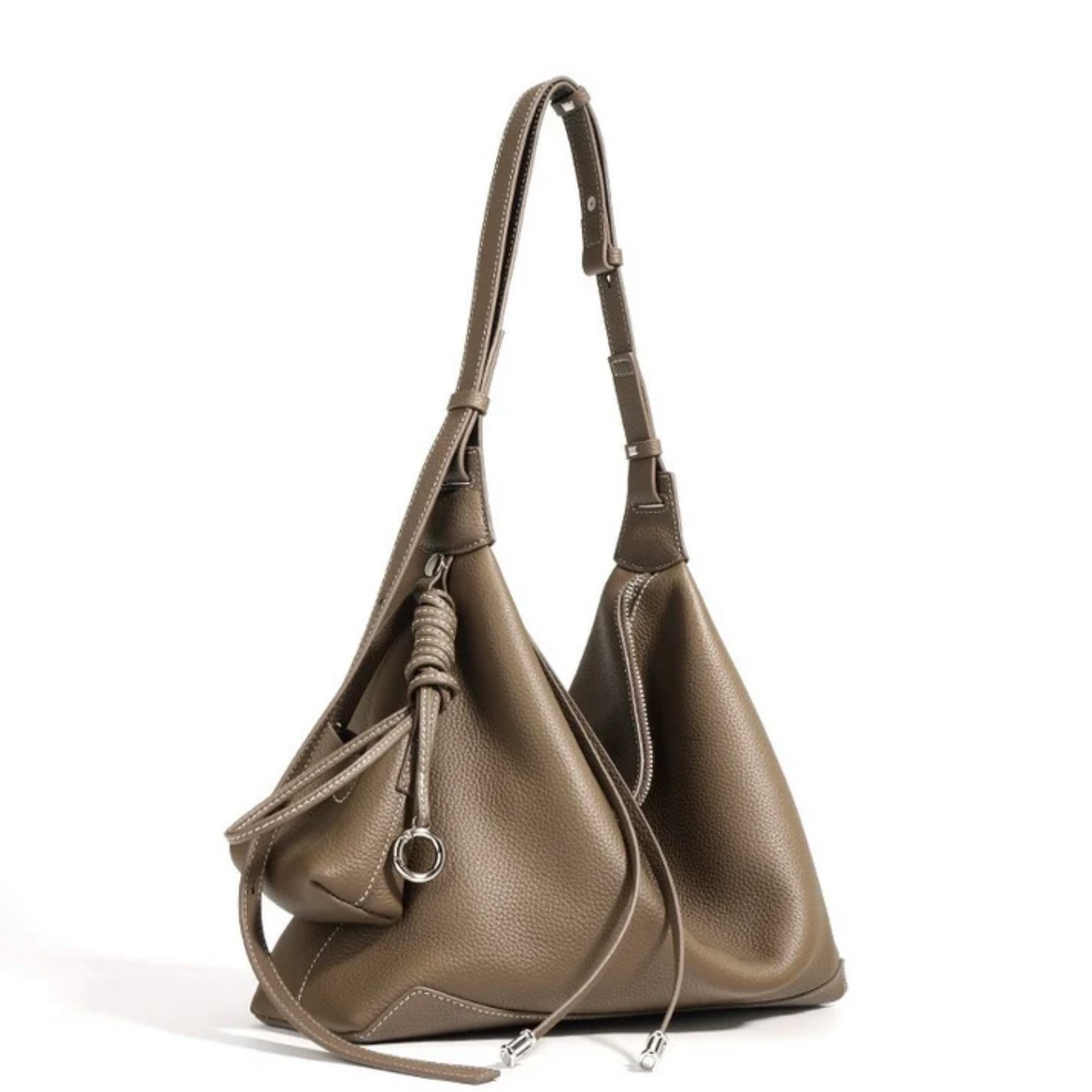 Angela Genuine Leather Minimalist Tote Dumpling Bag Shop Handbag