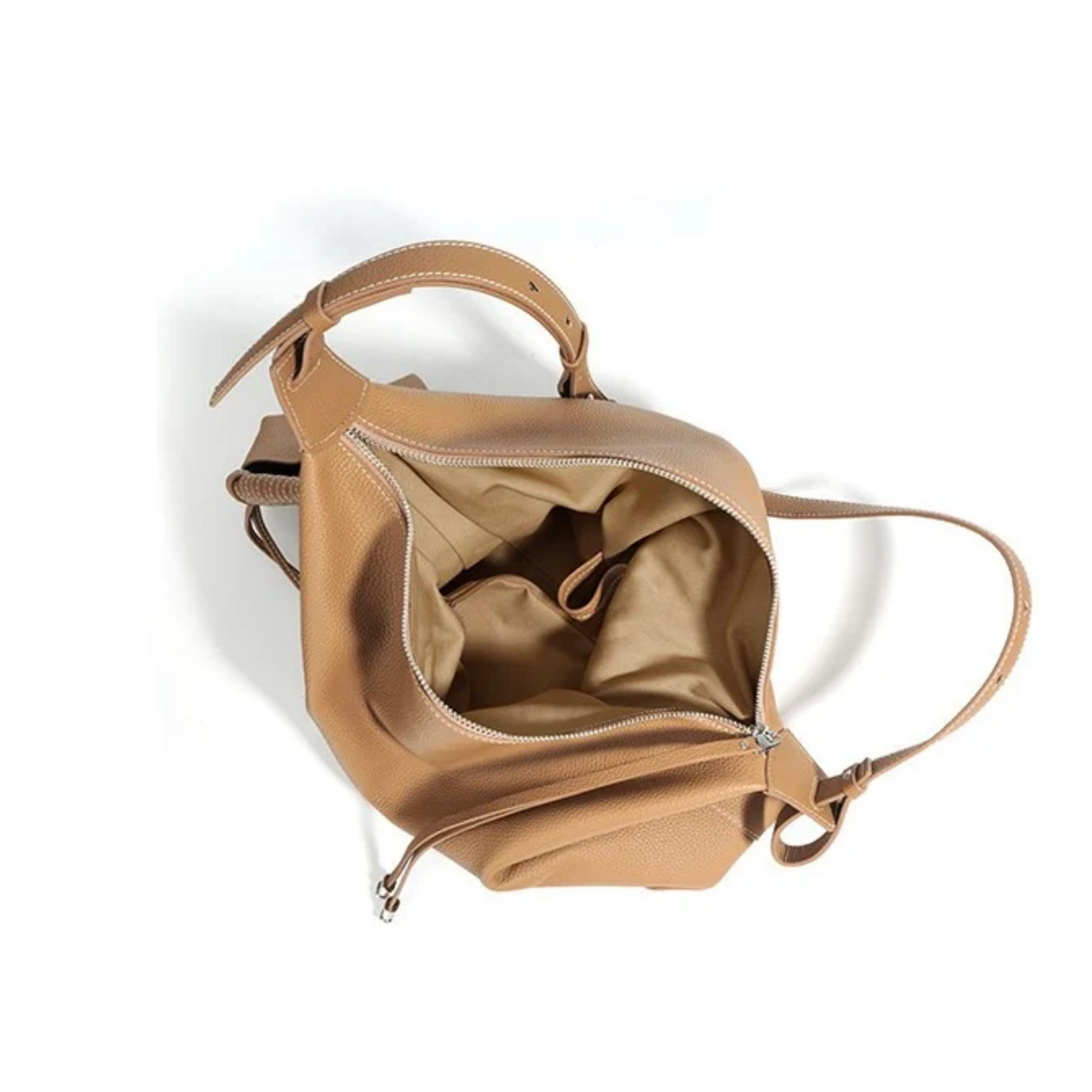 Angela Genuine Leather Minimalist Tote Dumpling Bag Shop Handbag