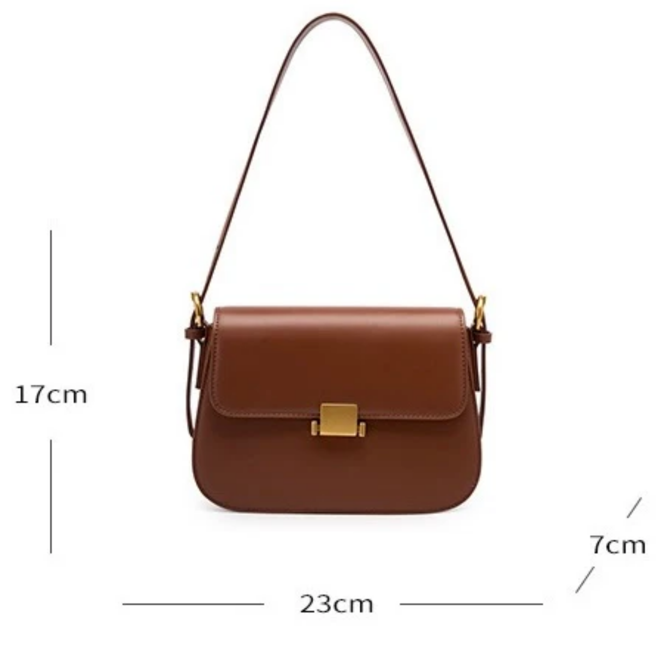 Thaléne Genuine Leather Shoulder Crossbody Bag