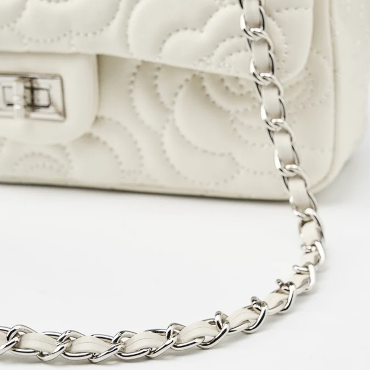 Ravienne Genuine Sheepskin Chain Crossbody Bag