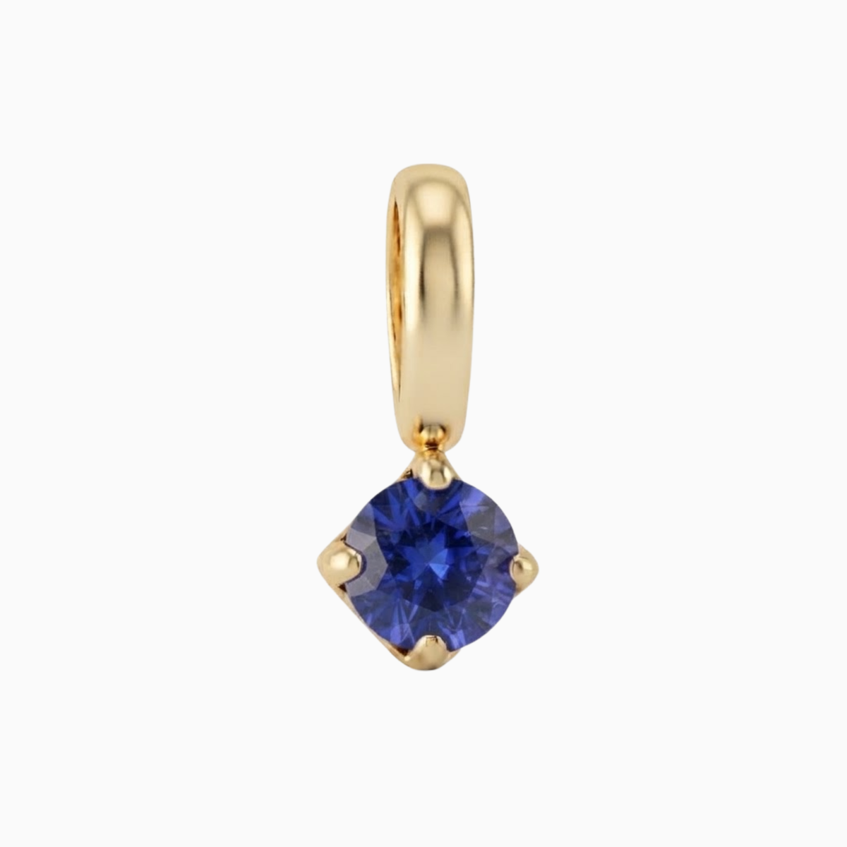 Charms - September Square Cut Birthstone Pendant