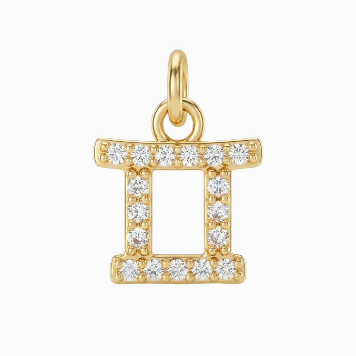 Charms - Jeweled Gemini Zodiac Pendant