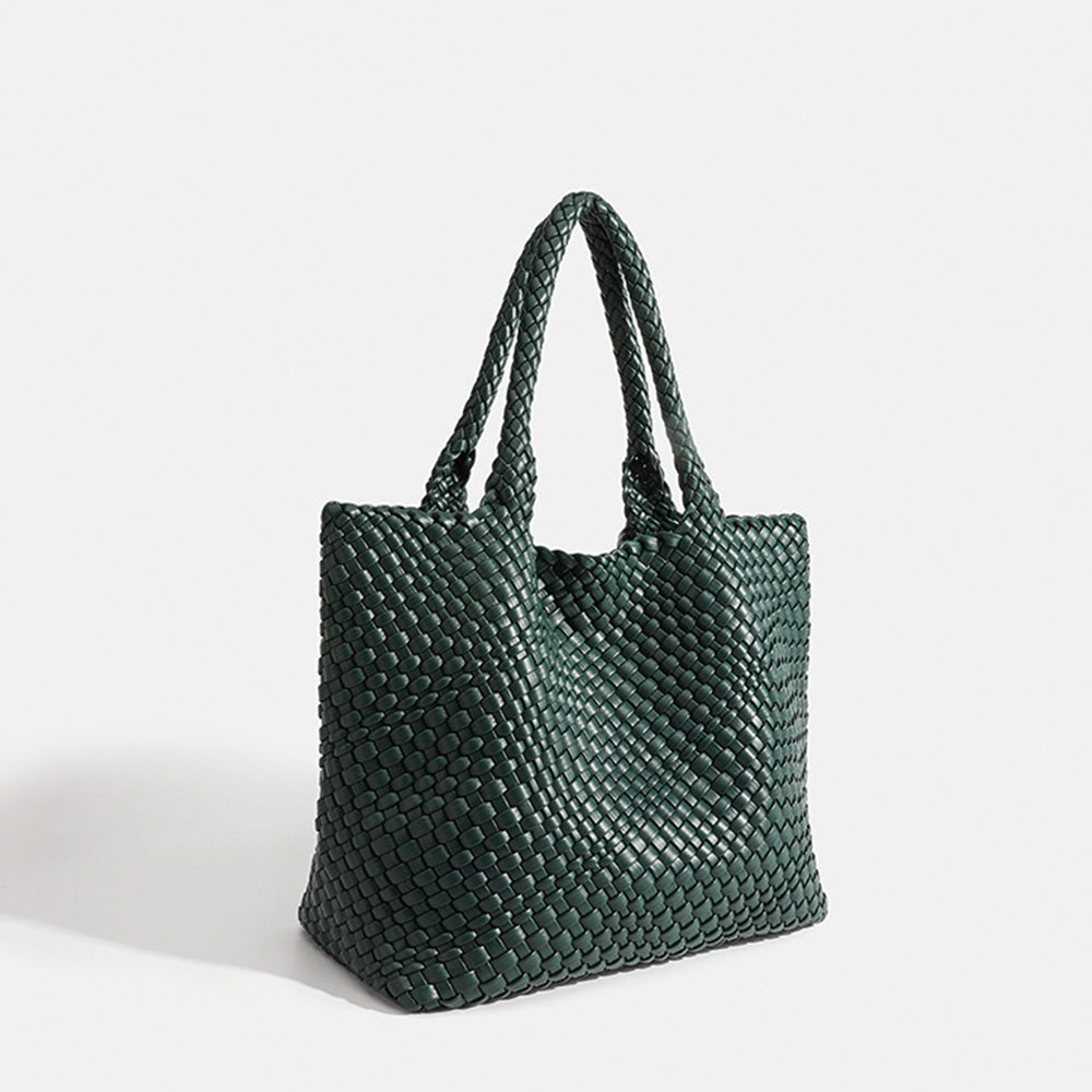 Elara Woven Luxe Tote