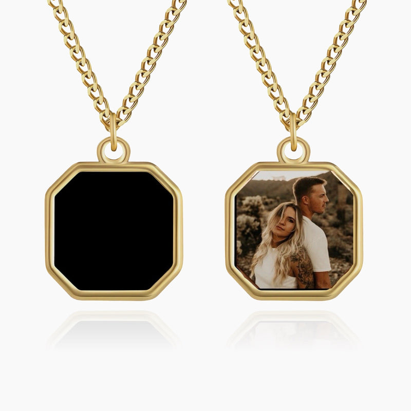 Personalized Heat-Activated Photo Necklace – Custom Memory Pendant