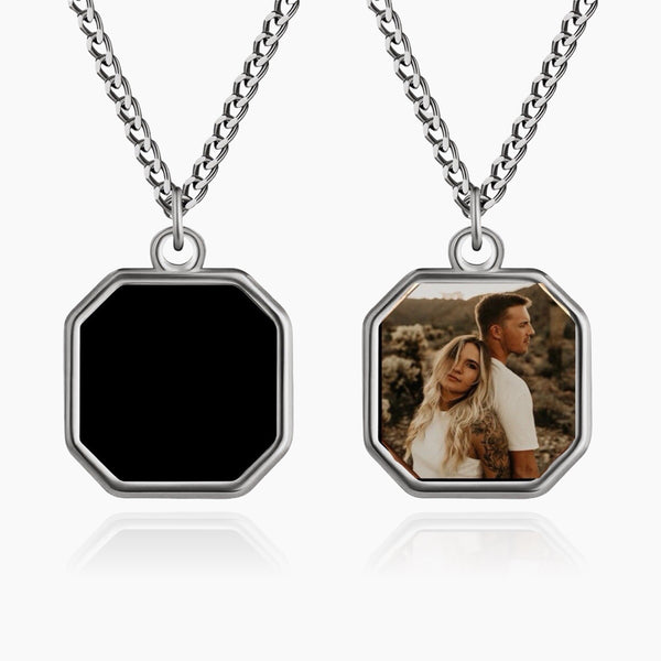 Personalized Heat-Activated Photo Necklace – Custom Memory Pendant