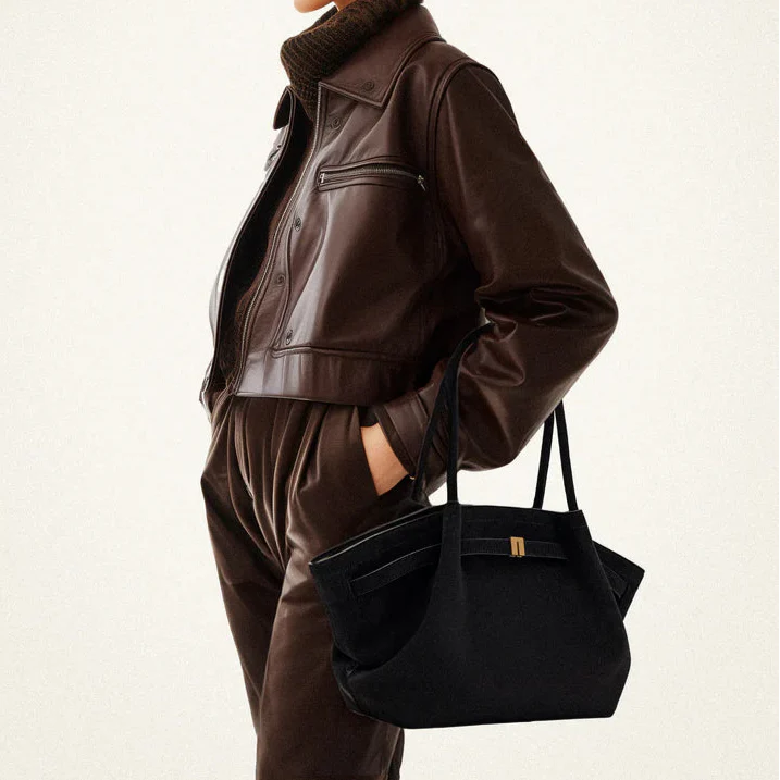 Allure Maxi Suede Tote Bag
