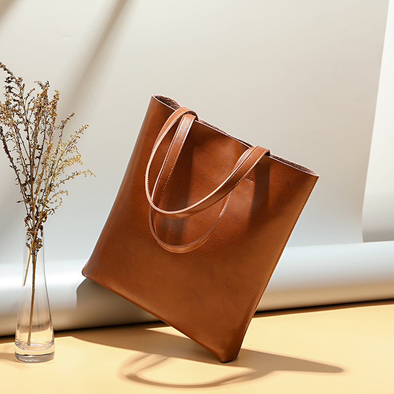 Structured Leather Tote