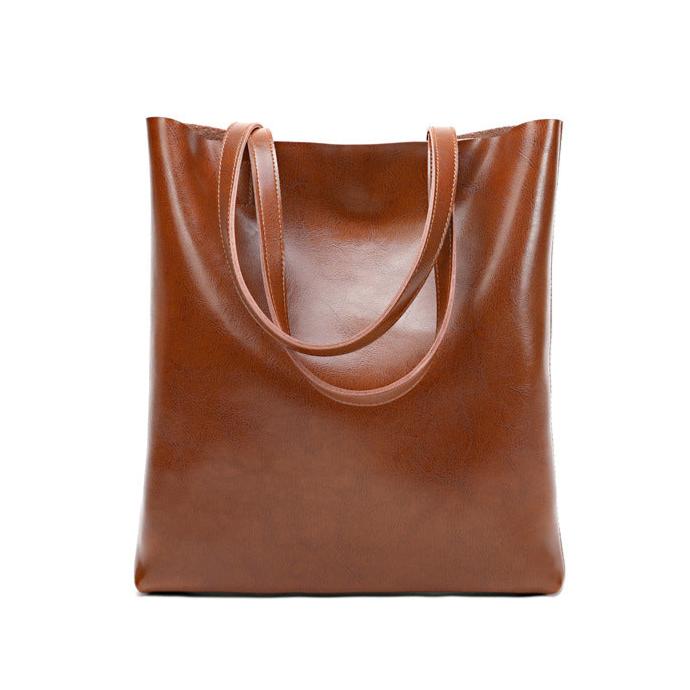 Structured Leather Tote