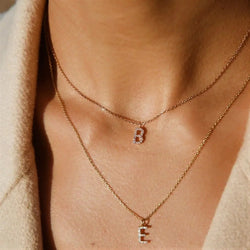 Personalized Briella Diamond Initial Necklace