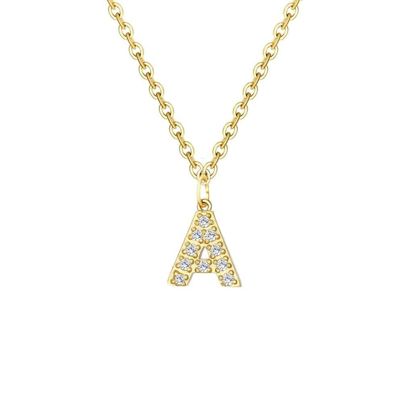 Personalized Briella Diamond Initial Necklace