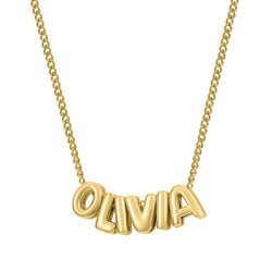 Personalised Olivia Bubble Name Necklace