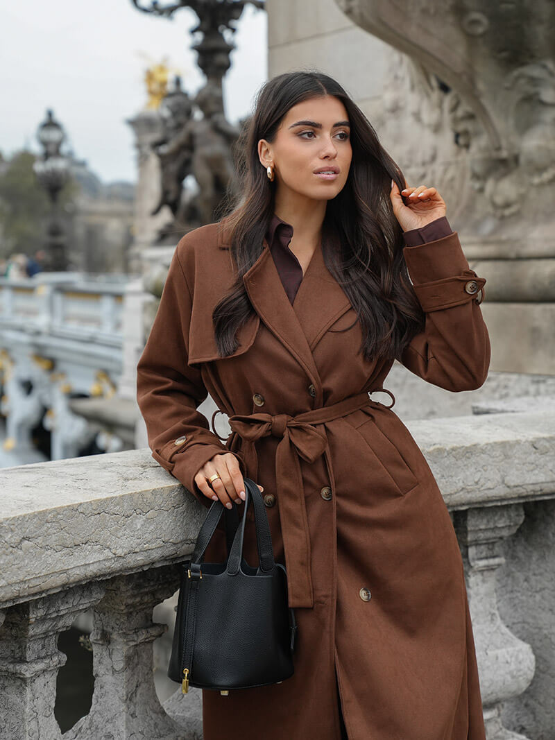 Vegan Leather Bucket Bag