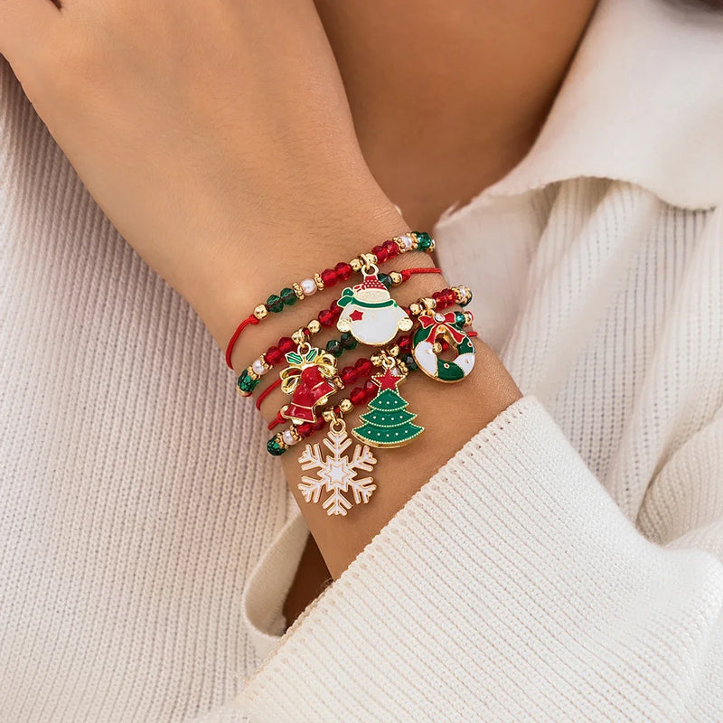 Cute Multilayer Christmas Bracelet