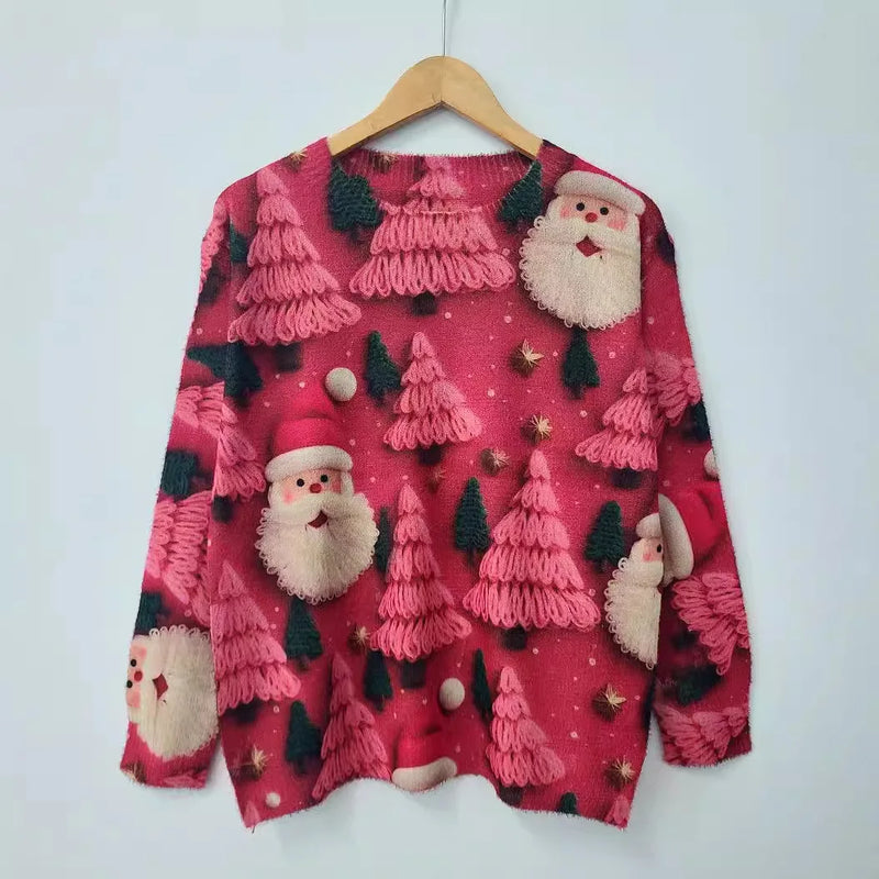 Santa Claus in Pine Sweater