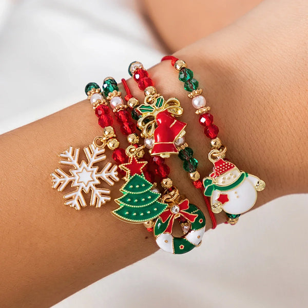 Cute Multilayer Christmas Bracelet