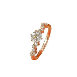 Starry Diamond Cut Gold Plated Promise Ring – A Radiant Symbol of Love