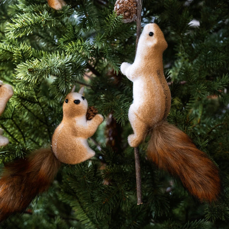 Squirrel for Christmas Tree Decoration (2 Pc)