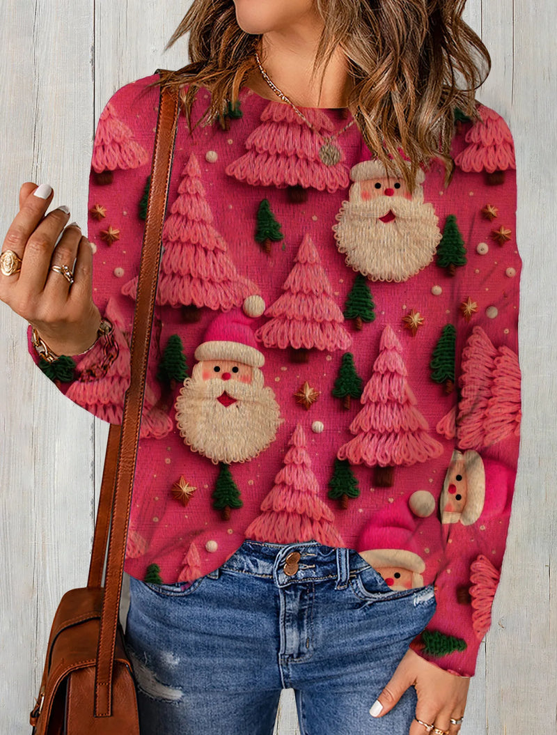 Santa Claus in Pine Sweater