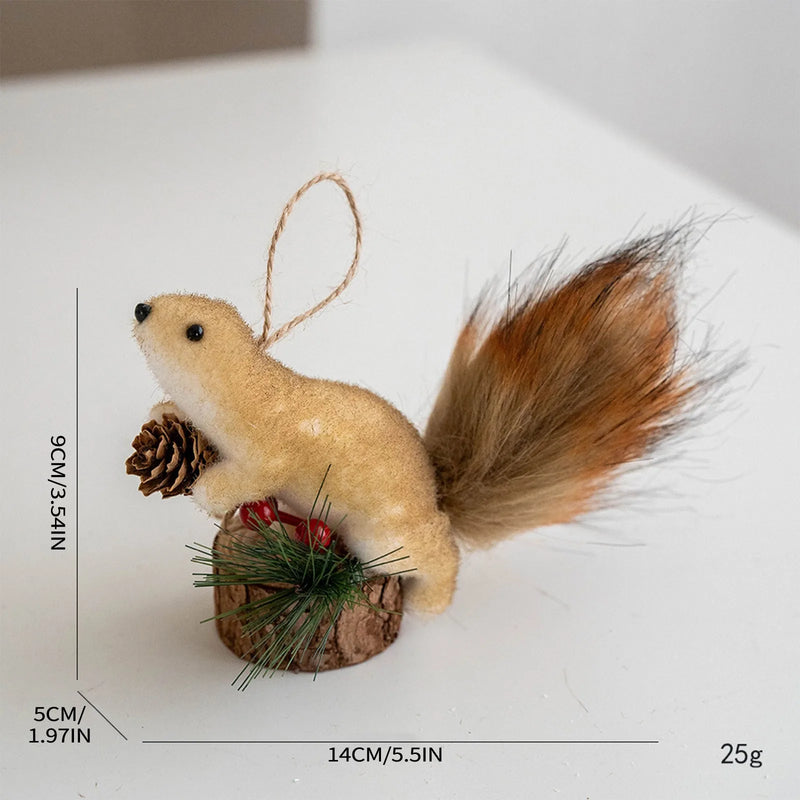 Squirrel for Christmas Tree Decoration (2 Pc)