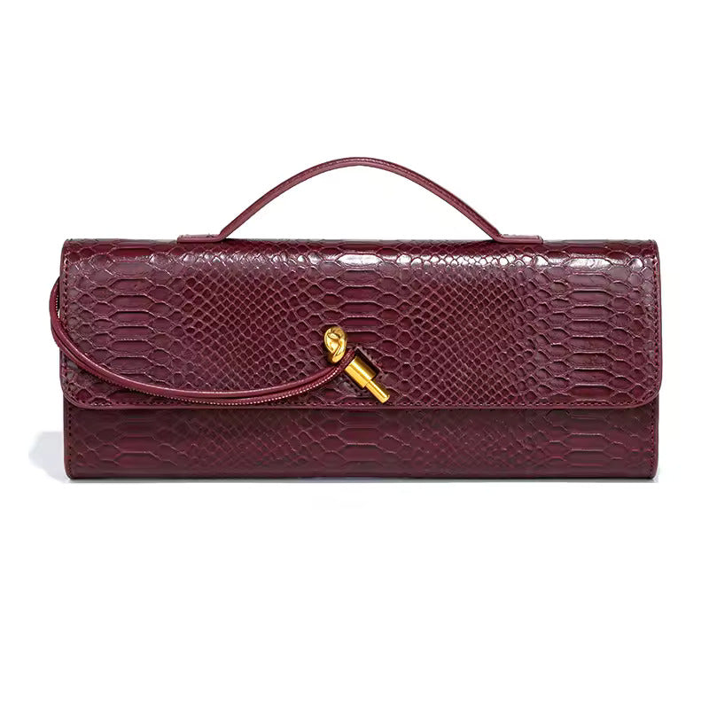 Pochette de soirée en serpentine exquise
