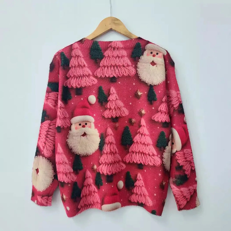 Santa Claus in Pine Sweater