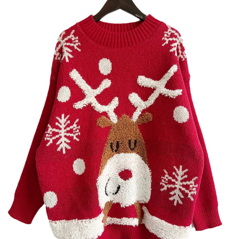 Smiling Elk Christmas Sweater