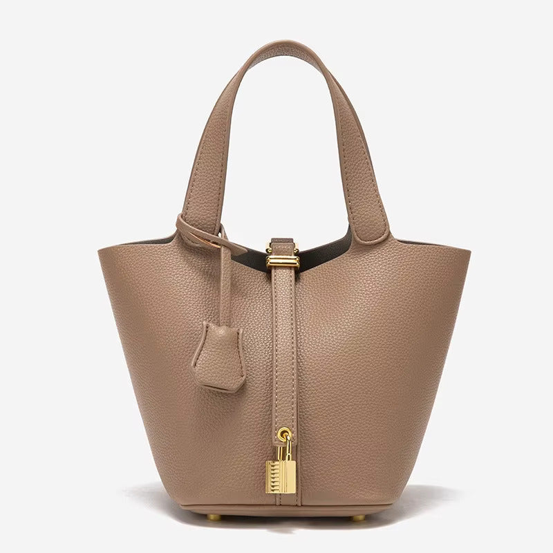 Vegan Leather Bucket Bag
