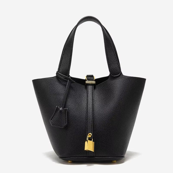 Vegan Leather Bucket Bag