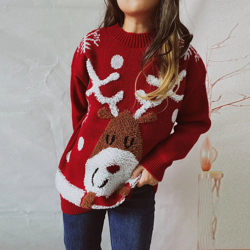 Smiling Elk Christmas Sweater