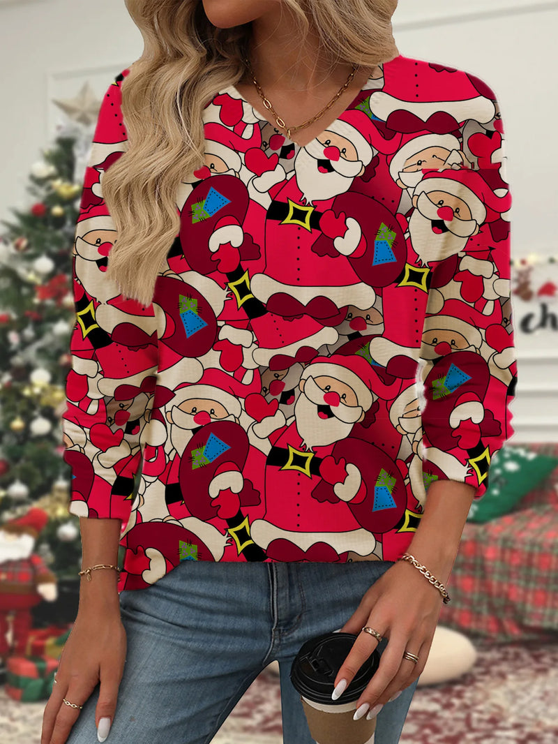 Santa Claus in Pine Sweater