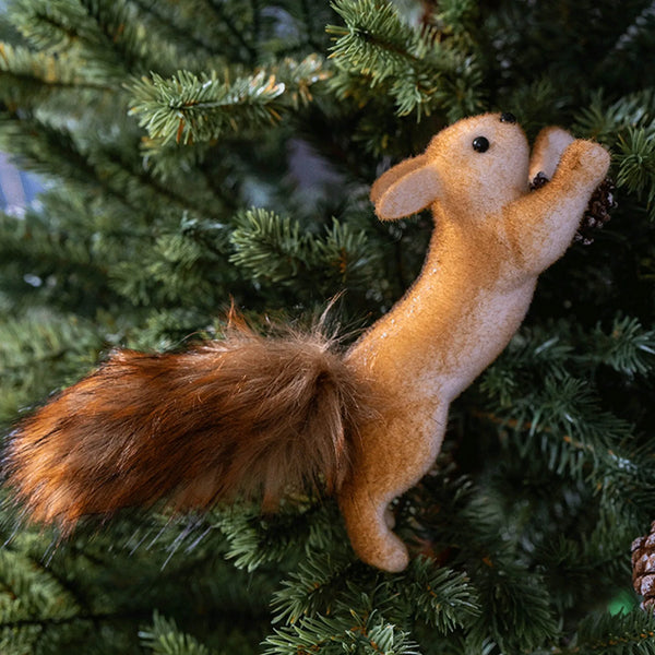 Squirrel for Christmas Tree Decoration (2 Pc)