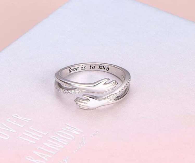 Diamond Cut Hug Ring