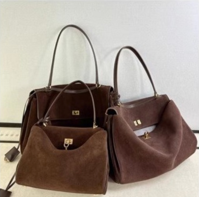  Elarna Vegan Suede Chic Handbag