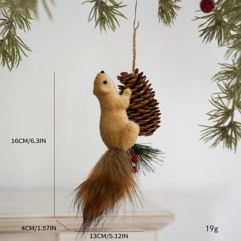 Squirrel for Christmas Tree Decoration (2 Pc)