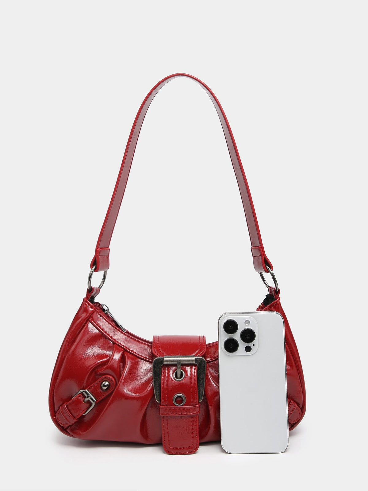 Sac hobo en cuir synthétique vieilli à boucle Urban Muse