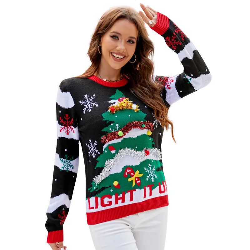 Multipattern Christmas Sweater