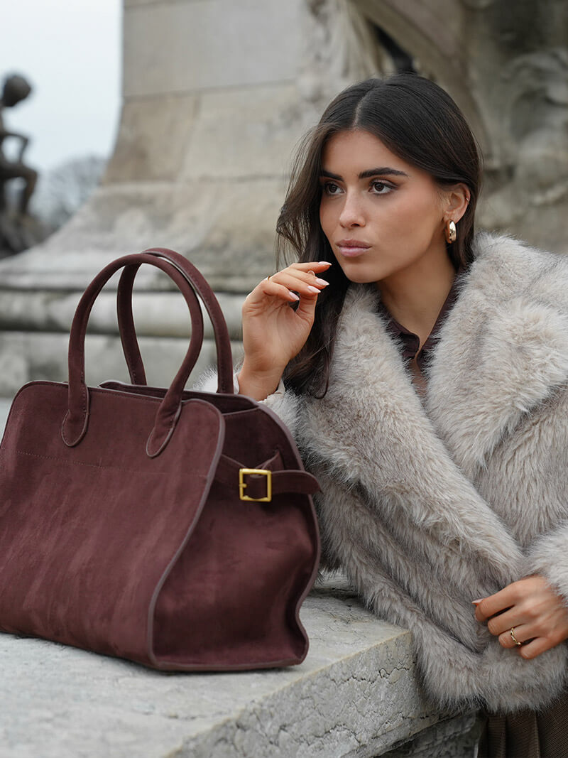 Sophisticated Suede Handbag