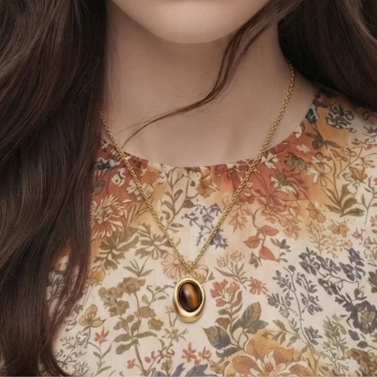 Valora Tiger Eye Necklace