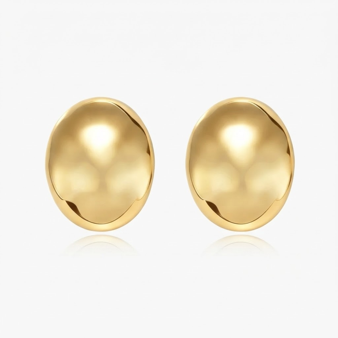 Zaria Sculpted Dome Earrings