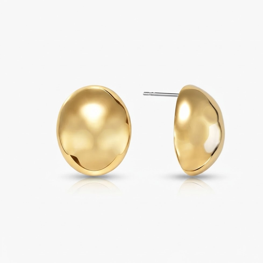 Zaria Sculpted Dome Earrings
