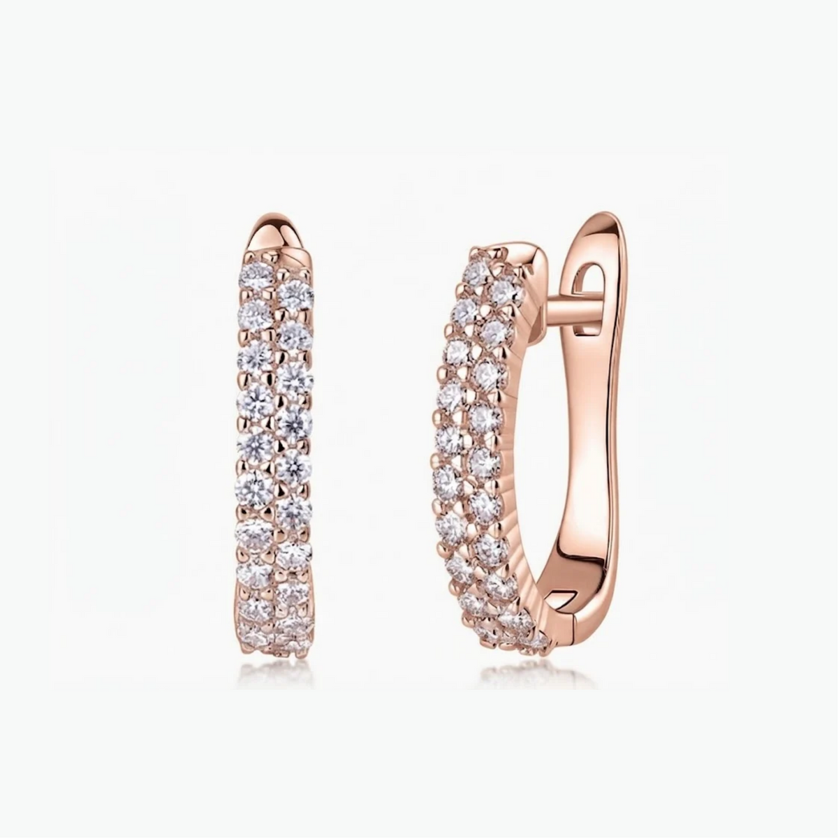 Orecchini a cerchio Evera in moissanite